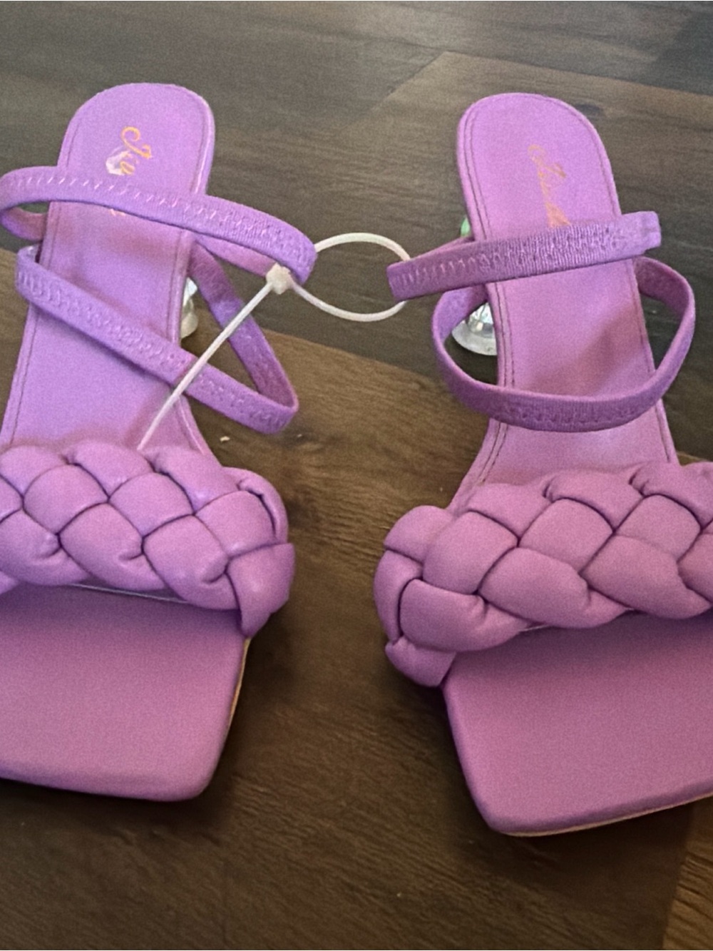 Women’s Braided Strap Heeled Sandals - Lavender